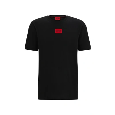 Image of HUGO Diragolino Basic Tshirt, Men&#039;s, Size: XS, Black