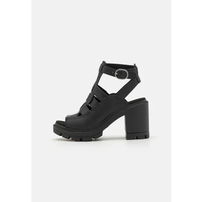 Image of Timberland Allington Heights High heeled sandals, Women&#039;s, Size: 7.5, Black Leather