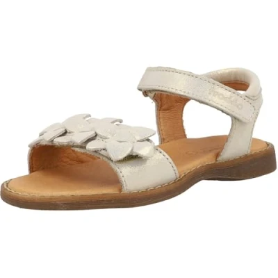 Image of Froddo LORE Flowers Sandals for kids, Size: 6, Gold shine Leather