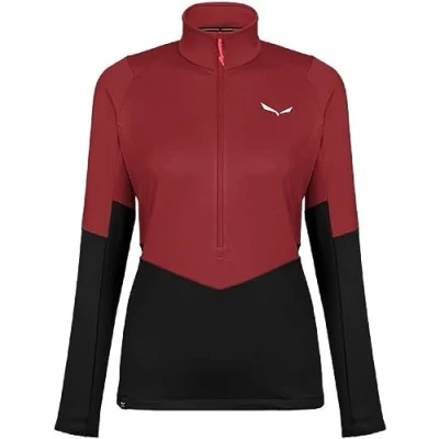 Image of Salewa PUEZ PL W HALF ZIP Fleece Long sleeved top, Women&#039;s, Size: 12, Black out