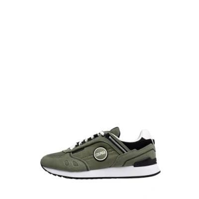Image of Colmar Originals Travis BOLD Trainers, Men&#039;s, Size: 8, Military green Leather and textile