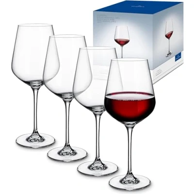 Image of Villeroy &amp; Boch Bordeaux Wine Glasses La Divina 650 ml 4 Pieces