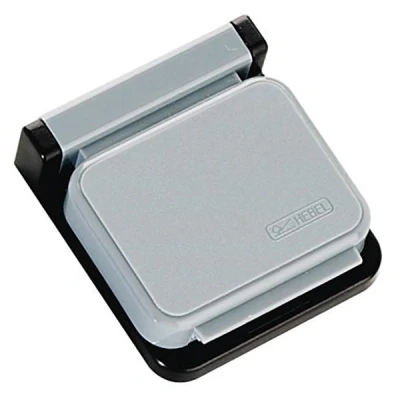 Image of MAUL Magnetic Clip S, Automatic snap Shut System, self Adhesive, 36 x 40 12 mm, Grey, 10 Pieces