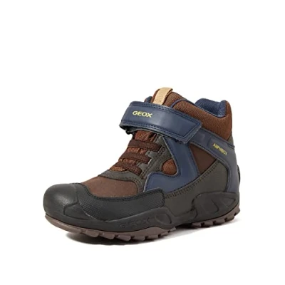 Image of Geox Boy&#039;s J New Savage B a Shoes, Brown Navy, 7 UK Child