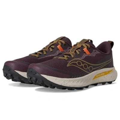 Image of Saucony Peregrine 15 Trail running shoes, Men&#039;s, Size: 11.5, Wine/kodiak shoes
