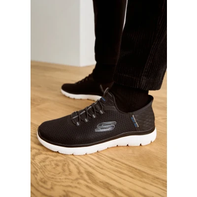 Image of Skechers Men&#039;s Summits High Range Sneaker, Black Mesh Trim, 12 UK