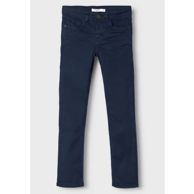 Image of Name it Nkmtheo Xslim TWI 1111TP Straight leg jeans for kids, Size: 1 1.5y, Dark sapphire