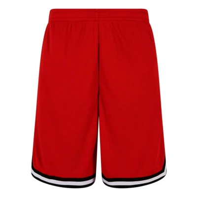 Image of Urban Classics Stripes Shorts, Men&#039;s, Size: Large, Cityred black white