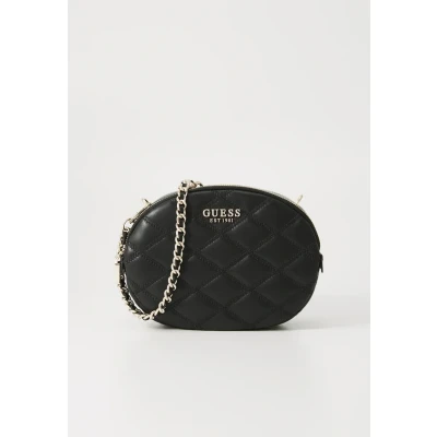 Image of Guess Tamsin Double ZIP Crossbody Across body bag, Women&#039;s, Size: One Size, Black