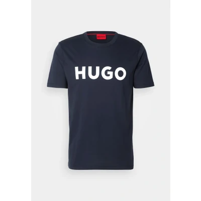 Image of HUGO Dulivio Print Tshirt, Men&#039;s, Size: XS, Dark blue