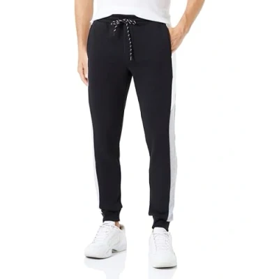 Image of JACK &amp; JONES Men&#039;s Jpstwill Jjreid Blocking Sweat Pant Sn joggers, Black, L, L
