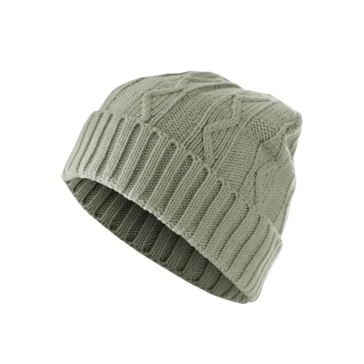 Image of MD Accessories Cable FLAP Beanie, Size: One Size, Grey
