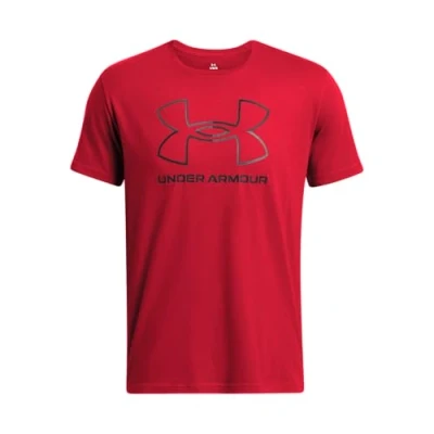 Image of Under Armour Foundation Update Sports Tshirt, Men&#039;s, Size: Large, Red/black