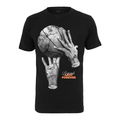 Image of Mister Tee Ballin Hands Print Tshirt, Men&#039;s, Size: Small, Black