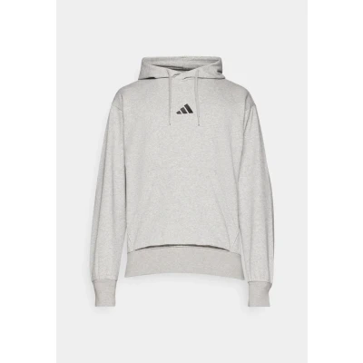 Image of adidas Sportswear Essentials FEEL COZY Hoodie, Men&#039;s, Size: Medium, Medium grey heather/black