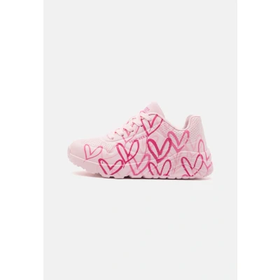 Image of Skechers UNO LITE Trainers Light pink/multi pinks for kids, Size: 28, shoes