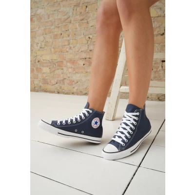 Image of Converse Chuck Taylor ALL STAR HI Hightop trainers, Size: 7.5, Navy shoes