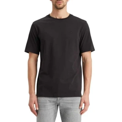 Image of Scotch &amp; Soda CORE LOGO Basic Tshirt, Men&#039;s, Size: Small, Black