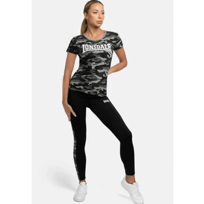 Image of Lonsdale Settiscarth Print Tshirt, Women&#039;s, Size: Large, Camo grey