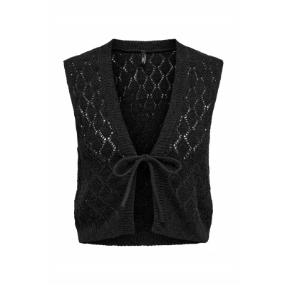 Image of ONLY Women&#039;s Onlchili S/L String Cardigan KNT Nca, Black, XL