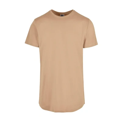 Image of Urban Classics Shaped LONG TEE Basic Tshirt, Men&#039;s, Size: Large, Unionbeige
