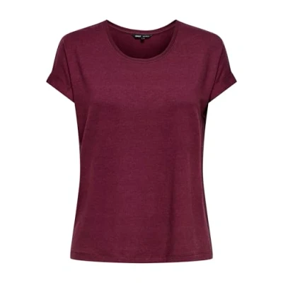 Image of ONLY Moster SS Oneck NOOS JRS Basic Tshirt, Women&#039;s, Size: XS, Burgundy