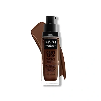 Image of NYX Professional Makeup Can&#039;t Stop Won&#039;t 24 Hour Foundation (Various Shades) Warm Walnut