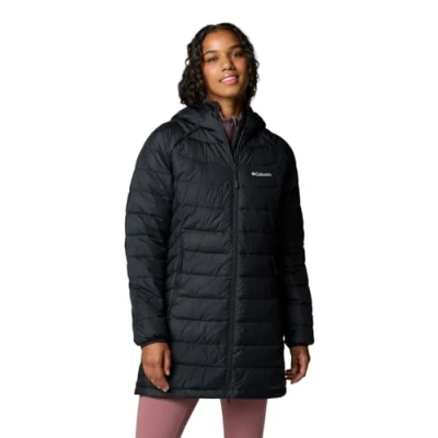 Image of Columbia Powder LITE II MID Jacket Winter coat, Women&#039;s, Size: XS, Black