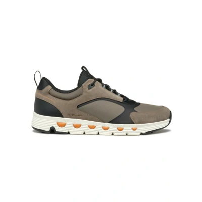 Image of Geox U Spherica ECUB Trainers, Men&#039;s, Size: 10, Dove grey black Leather and textile