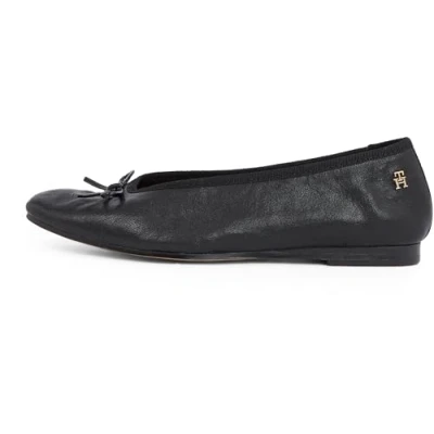 Image of Tommy Hilfiger BOW Ballet pumps, Women&#039;s, Size: 6.5, Black Leather