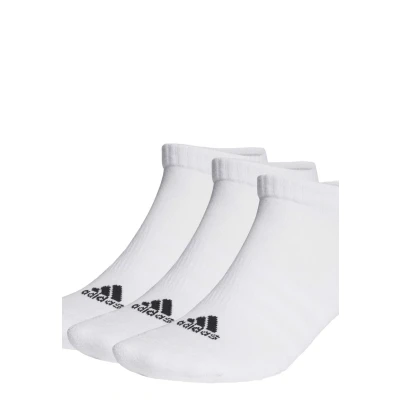 Image of adidas Performance LOW Unisex 3 PACK Trainer socks White black, Size: 4.5 5.5, black
