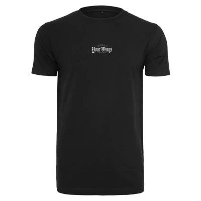 Image of Mister Tee Spread YOUR Wings AND FLY Print Tshirt, Men&#039;s, Size: Large, Black
