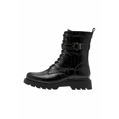 Image of Tamaris Platform ankle boots, Women&#039;s, Size: 4, Black croco shoes