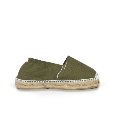Image of Pisamonas CON Cinta Espadrilles for kids, Size: 2, Kaki Textile/synthetics