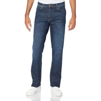 Image of Wrangler Texas Stretch Straight leg jeans, Men&#039;s, Size: 38x30, Night break