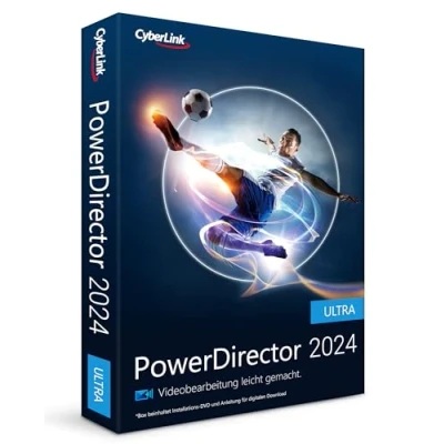 Image of CyberLink PowerDirector 2024 Ultra Benutzerfreundliches Videobearbeitungsprogramm für PC Greenscreen und tausenden Effekten Fotoshow Heimstudio Screen Recorder Windows 10/11 [Box]