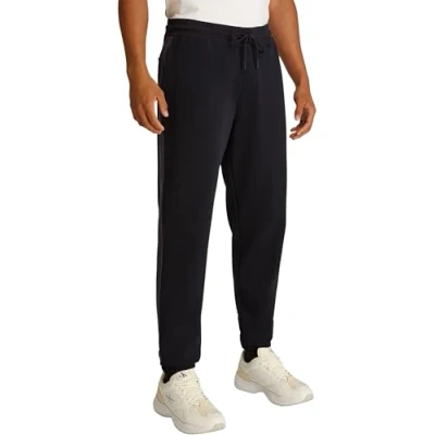 Image of Calvin Klein Jeans LOGO TAPE Sweatpant Tracksuit bottoms, Men&#039;s, Size: XS, Black