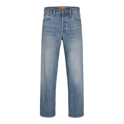 Image of Jack &amp; Jones Jjieddie Jjioriginal Relaxed fit jeans, Men&#039;s, Size: 42x34, Blue denim