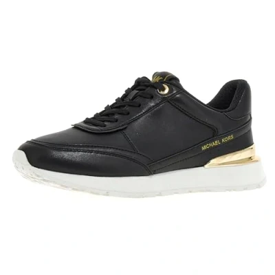 Image of Michael Kors NOVA Trainer Trainers, Women&#039;s, Size: 4, Black Leather