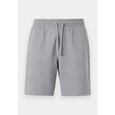 Image of Tommy Hilfiger Essential Terry Shorts, Men&#039;s, Size: Small, Medium grey heather