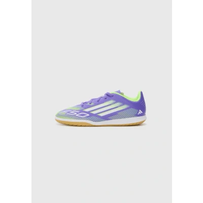 Image of adidas Performance F50 CLUB Unisex Indoor football boots, Size: 10K, Purple rush/white/lucid lemon shoes