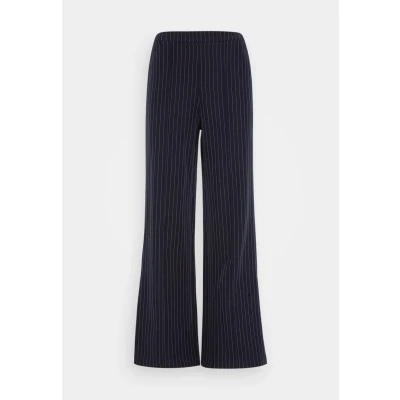 Image of PIECES Women&#039;s Pcbozzy Hw Wide Striped Pants Noos Bc, Blue, S