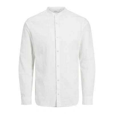 Image of Jack &amp; Jones Jjebreeze BAND Shirt Shirt, Men&#039;s, Size: 3XL, White