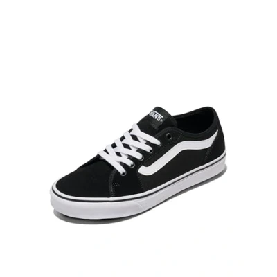 Image of Vans Unisex Filmore Decon Sneaker, Suede Canvas Black White, 5.5 UK
