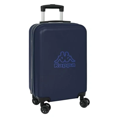 Image of Kappa Blue Night Cabin Trolley 20 Inches, Suitcase with Wheels, Security Lock, Lightweight Suitcase, 34.5 x 55 cm, Navy Blue, Navy, Estándar, Casual, Casual