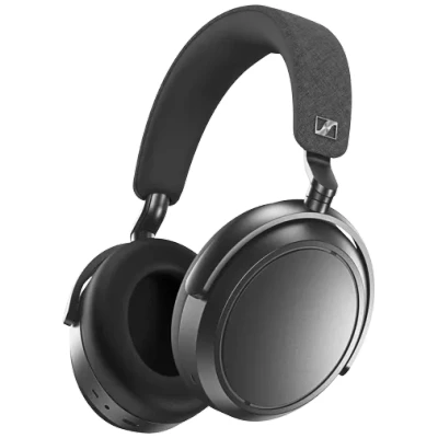 Image of Sennheiser MOMENTUM 4 Wireless Headphones, Bluetooth for Crystal Clear Calls w/Adaptive Noise Cancellation, 60h Battery Life, Customizable Sound &amp; Lightweight Folding Design, Graphite