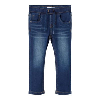 Image of Name it Nmmben Slim fit jeans for kids, Size: 1.5 2y, Dark blue denim