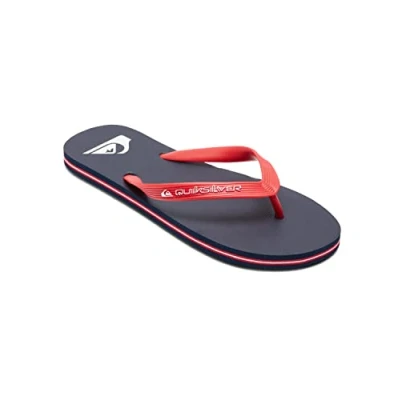 Image of Quiksilver Molokai Core Flip Flops for Men, Red 1, 6 UK