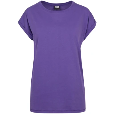 Image of Urban Classics Curvy Ladies Extended Shoulder TEE Basic Tshirt, Women&#039;s, Size: 5XL, Ultraviolet