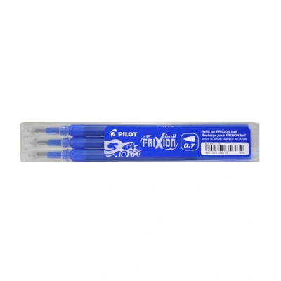Image of PILOT Frixion Ball BLS FR7 Refills Pack of 3 Sets 6 Blue